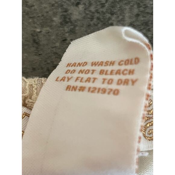 Flying Tomato Crochet Babydoll Maxi Dress Size M Lace Stretch Peasant Romantic - Picture 7 of 9